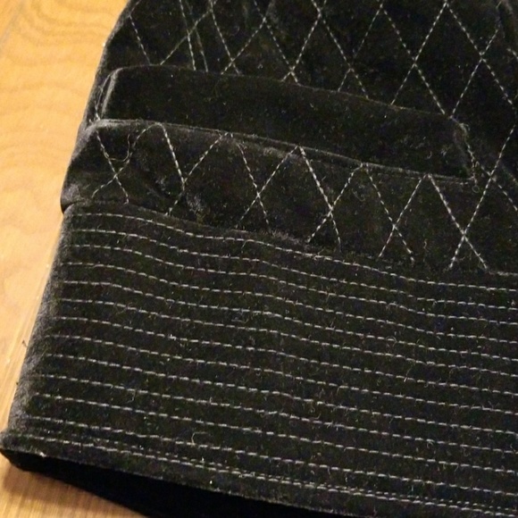 Bagatelle black velvet silver zipper coat jacket NWOT - Picture 6 of 8